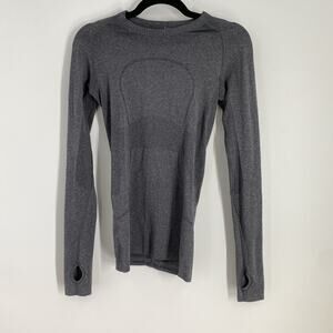 Lululemon Metal Vent Shirt Women’s 4 Gray Stretch Athleisure Casual Sports 746
